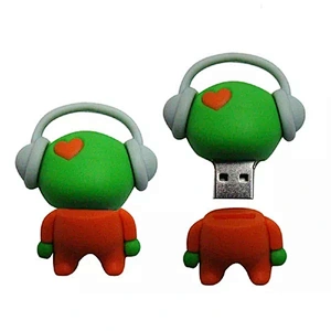 custom shape 3D design silicone USB driver