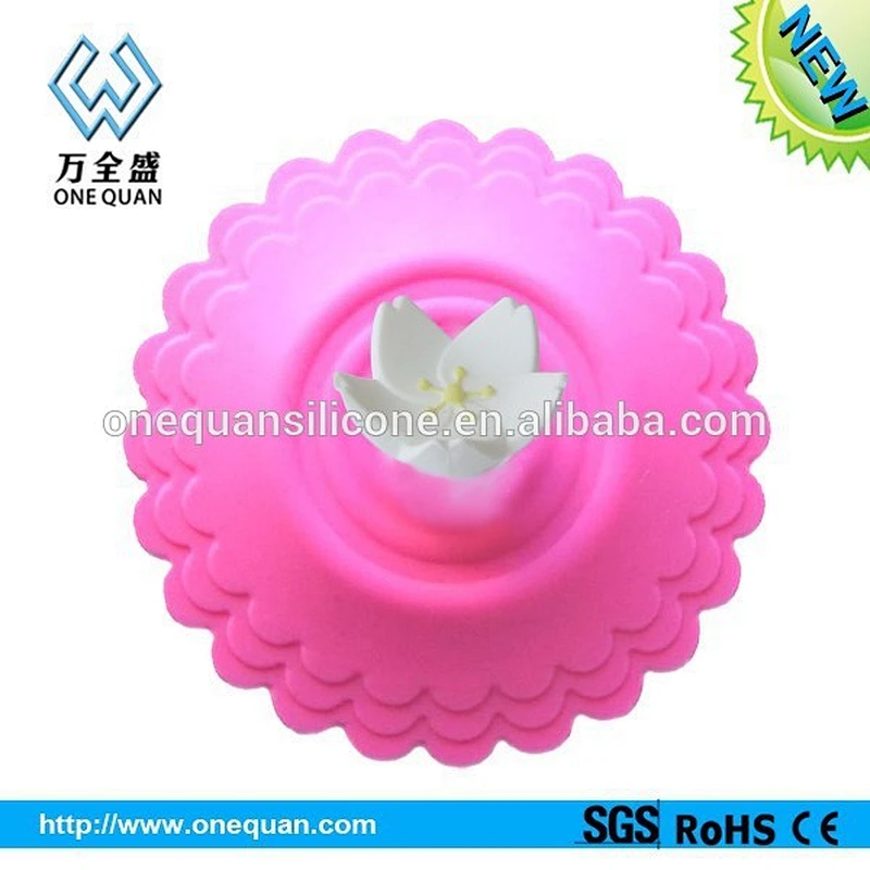 professional factory silicone cup cover, plastic cup with cover
