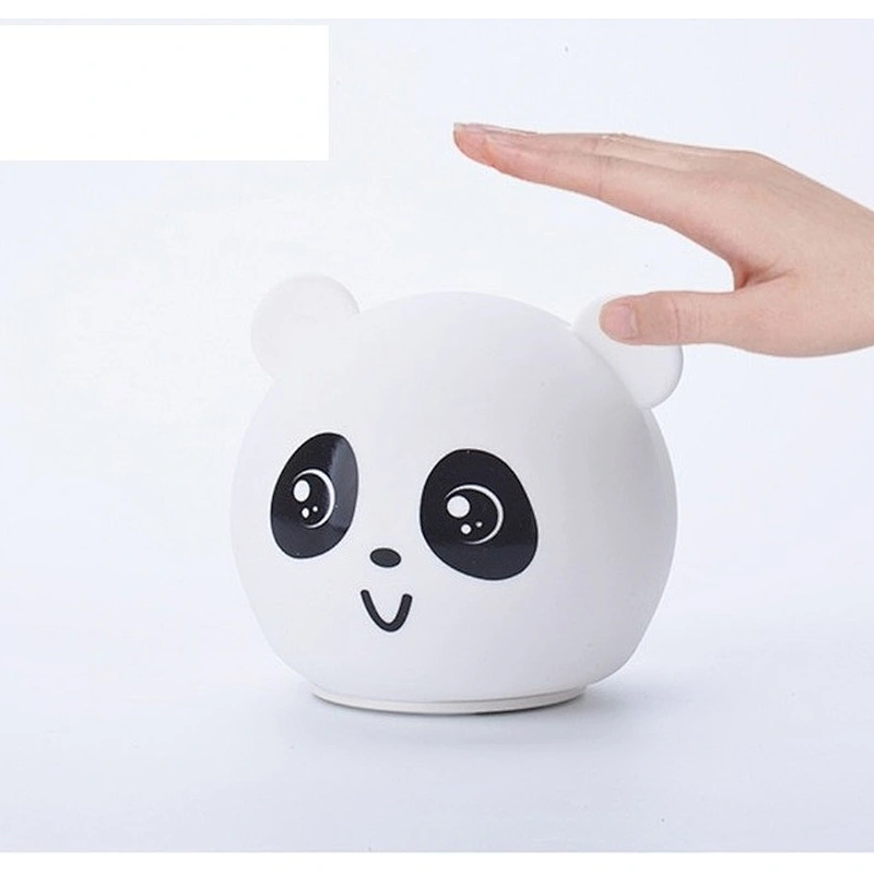 Cute Gift Presentation USB Rechargeable Silicone Night Light Cartoon Hold Beside Bed Pat Lamp
