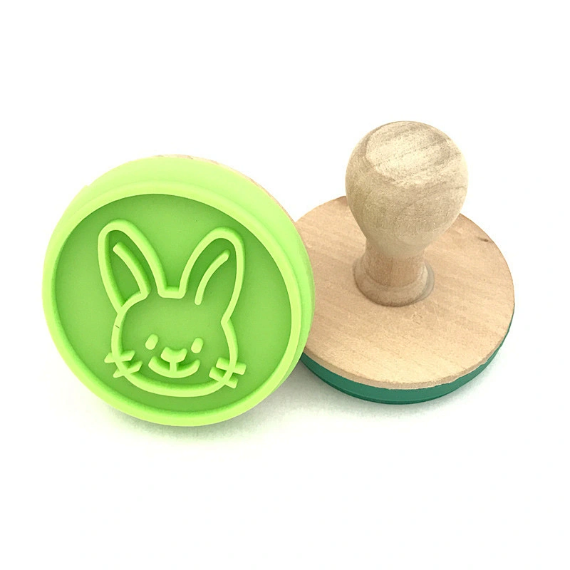 Christmas Heat Resistance Round Stamp Silicone Cookie Cutter Set