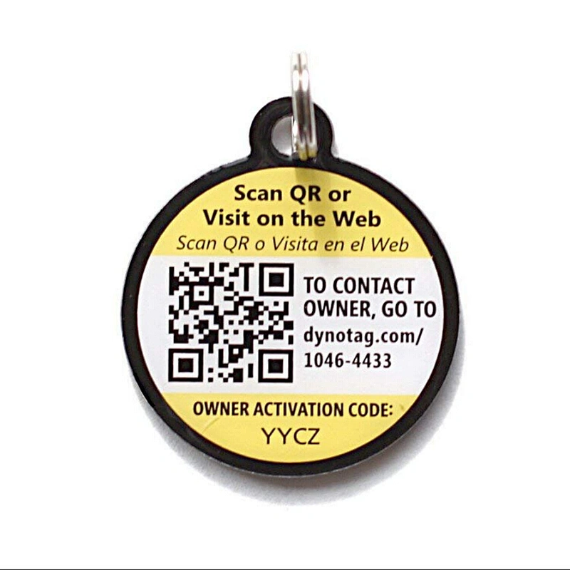 Unique Dog id tags with long chain/custom dog tag
