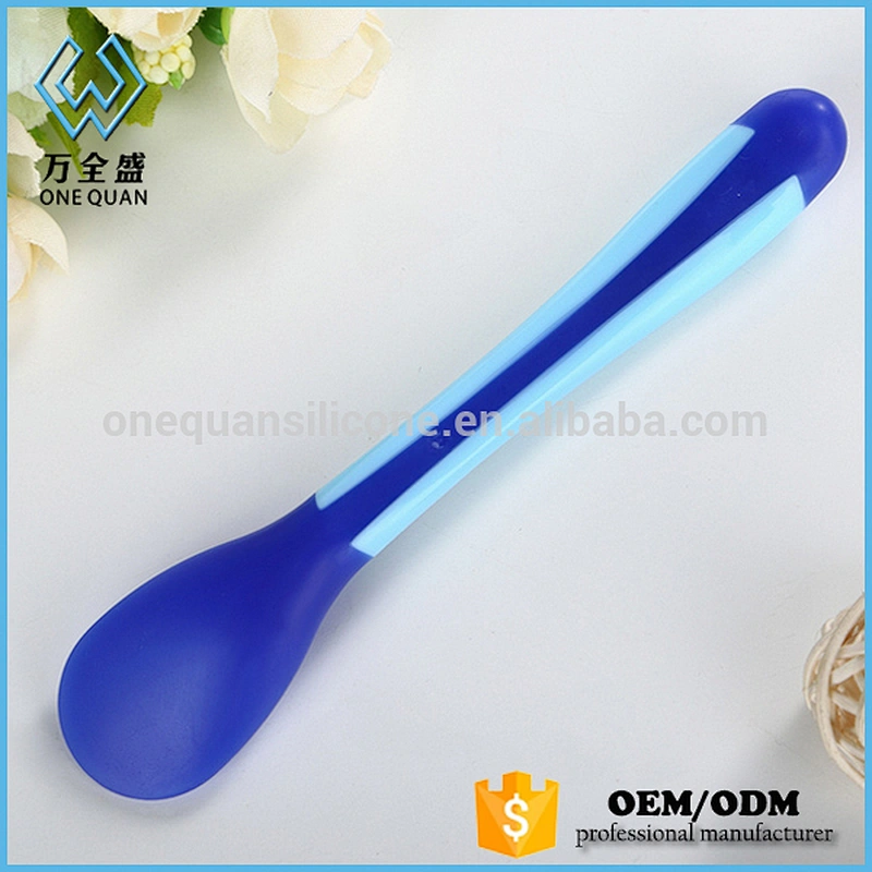 Heat Sensitive Silicone Custom Baby Safety Creative Spoon Ice-Cream Cups With Spoon For Baby