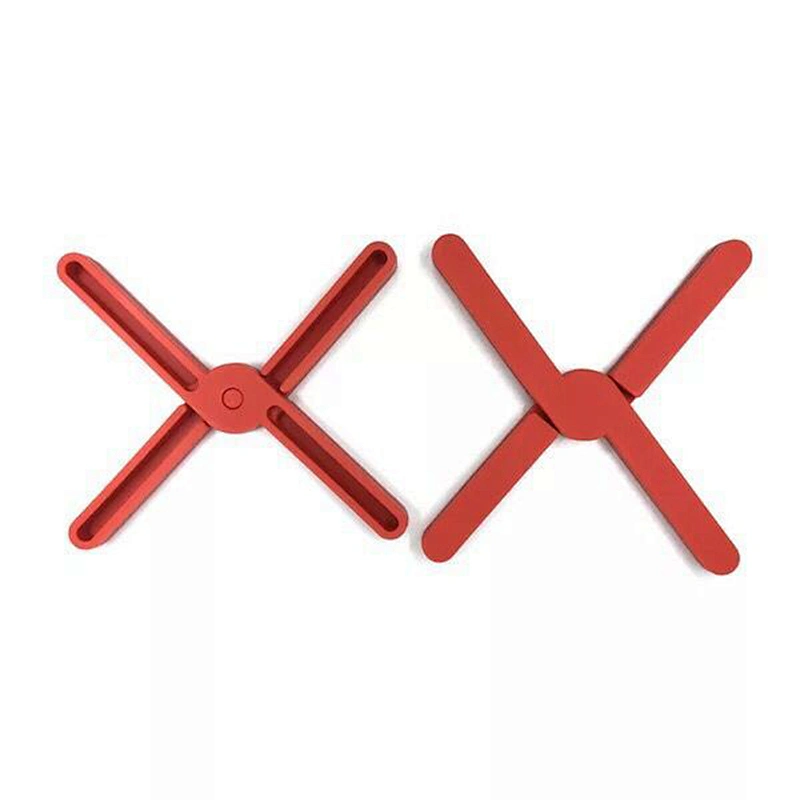 2020 New Creative Cross Silicone Pot Mat Folding Silicone Insulation Mat