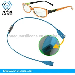 2015 factory wholesale fashion silicone magnet sports glasses strap magnetic adjustable silicone eyeglass strap