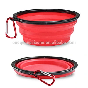 Extra Large Size Collapsible Dog Bowl, Food Grade Silicone BPA Free