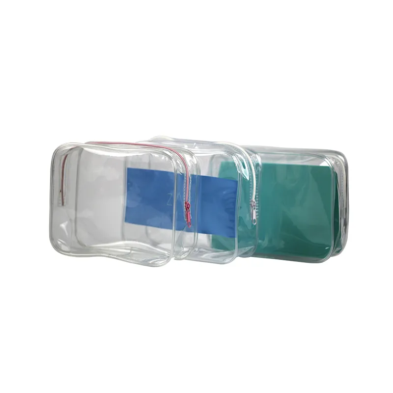 2020 Hot sale fashion transparent PVC square storage bag