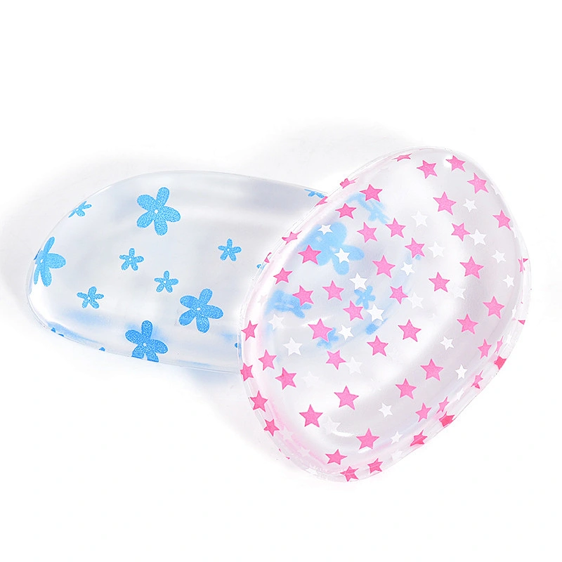 Clear Silicon Gel Puff Makeup Oval Silicone Sponge