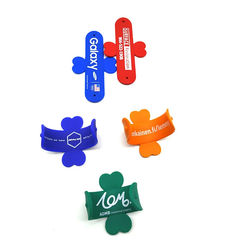 Custom New Design Silicone Rubber Mobile Phone Slap Display Stand For Gifts