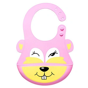 Food Grade Silicone Baby Waterproof Bibs Accept Custom Baby Bibs