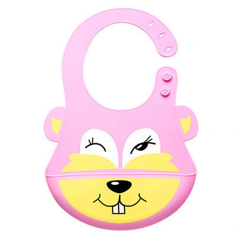 Food Grade Silicone Baby Waterproof Bibs Accept Custom Baby Bibs