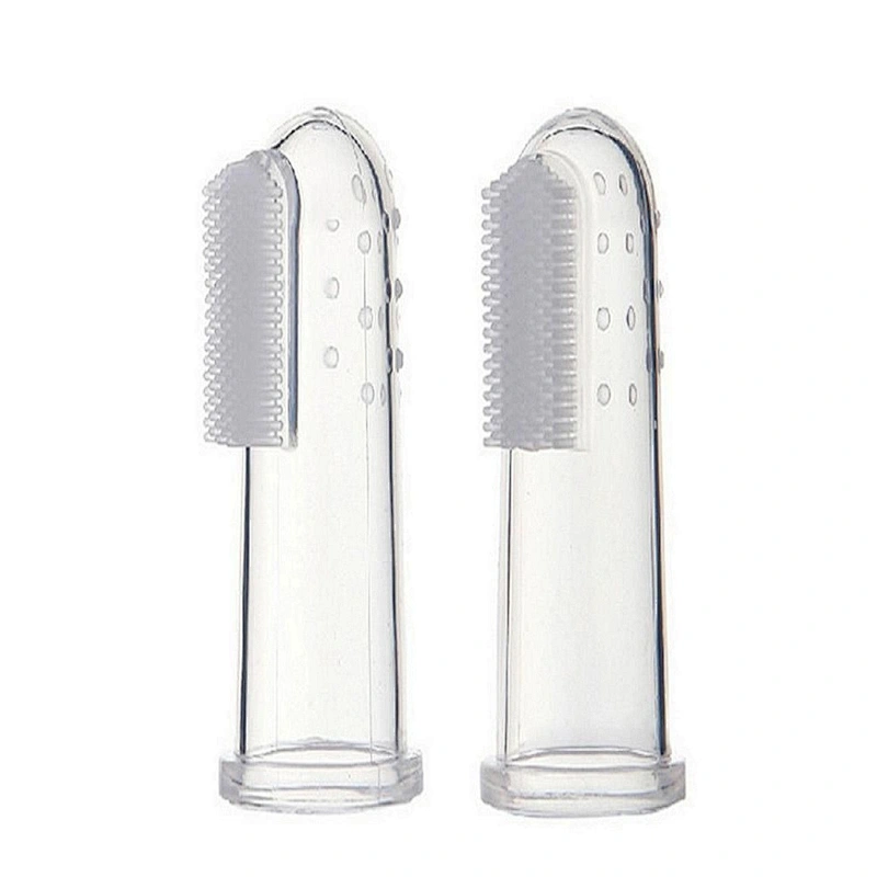 Hot Sale Educational Training  Soft Baby Finger Toothbrush For Baby