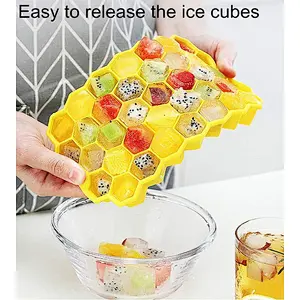 Silicone Fancy Ice Cube Trays Honeycomb Ice Cube Tray DIY Ice Tray Cube Patten Box Cake without Lid