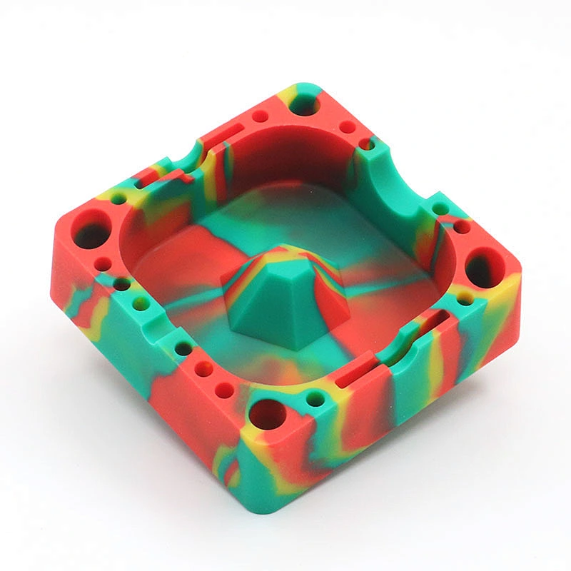 124x124x36 mm Custom Silicone Car Cigarette Ashtray BPA free FDA Easy Clean