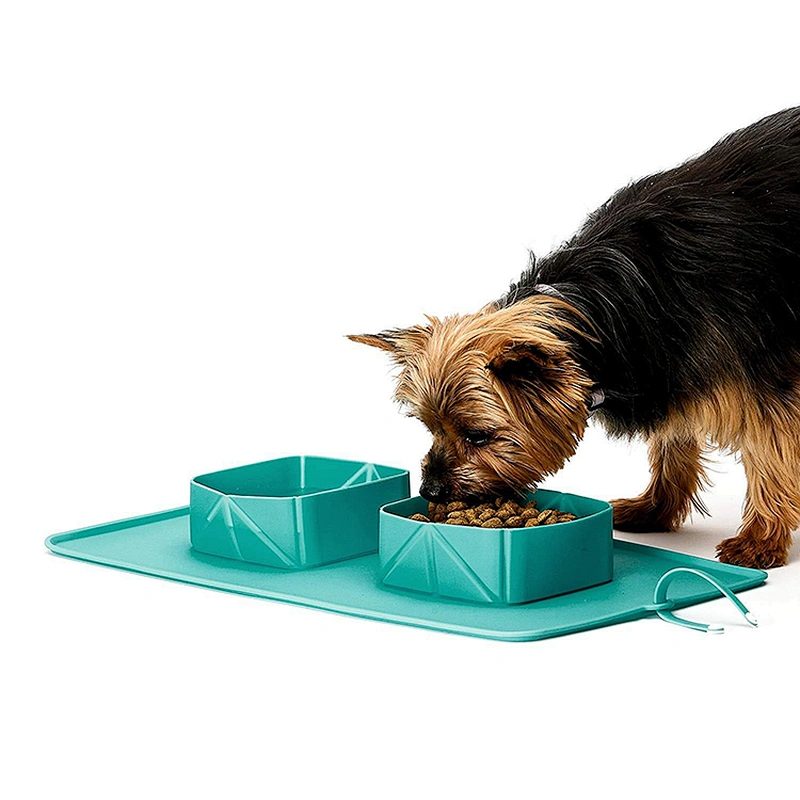 Factory direct price smart pet bowl slow feed collapsible silicone mat With Lowest