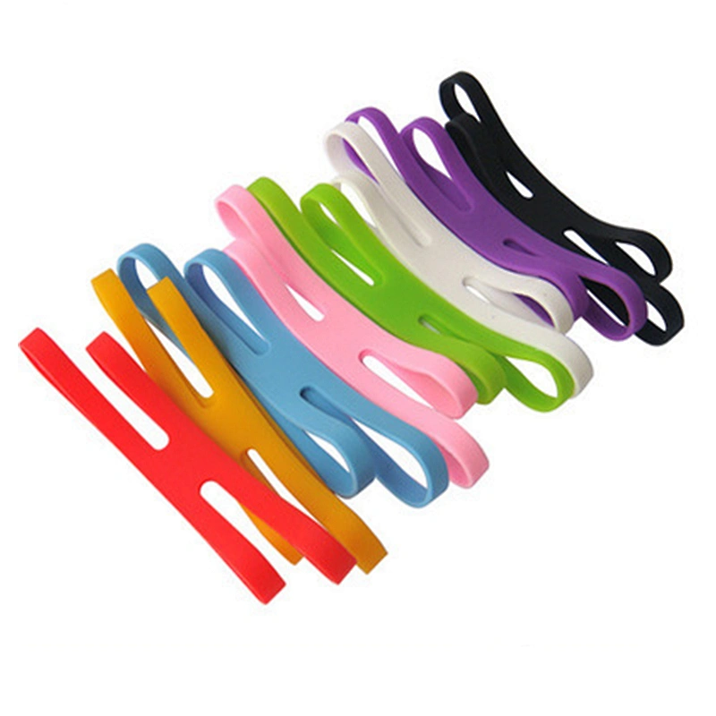 X Shape Silicone Rubber Elastic Band Bookmark