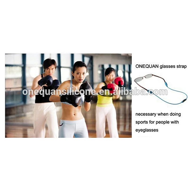 Hot sales cool silicone reading glasses cord with magnetic clasp