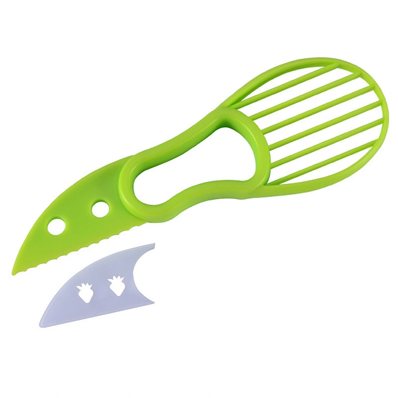 New Design Multifunctional Avocado Slicer Green Fruit Cutter Handle Core Remover Tool