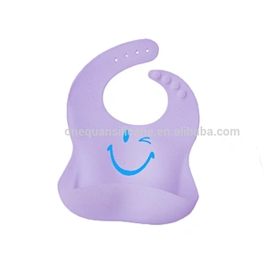 High Quality Cute Animal Print Silicone Baby Bibs For Gifts