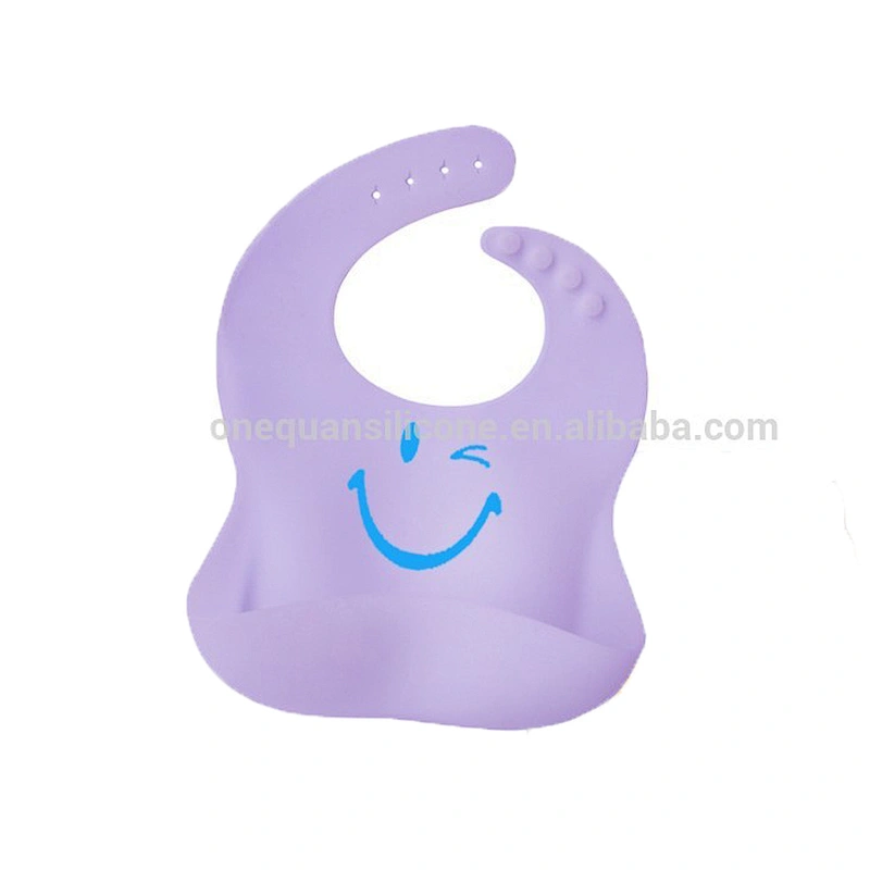 High Quality Cute Animal Print Silicone Baby Bibs For Gifts