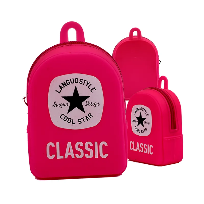 New Fashion Silicone Bag Coin Pouch Backpack Style Coin Purse for Sale