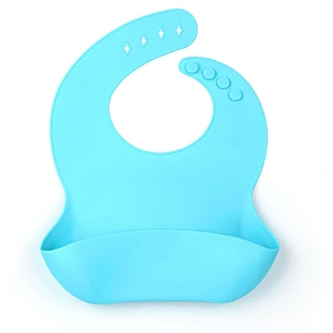 Factory Price Food Grade Foldable Silicone baby bib set Waterproof