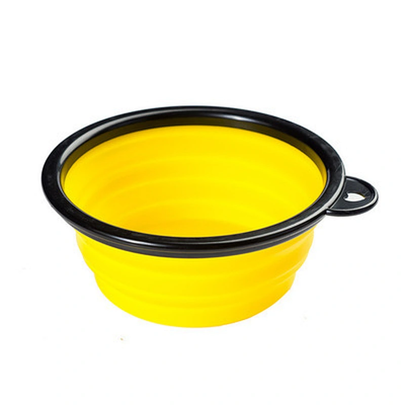 Collapsible Silicone Pet Dog Bowl, Foldable Expandable Water Feeding Travel Bowl