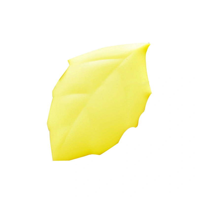 creative portable folding silicone Leaf shape wash cup outdoor travel camping folding cup