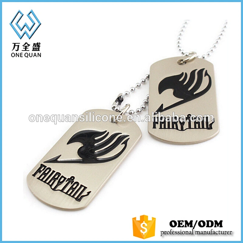 Low Price Metal Brass Blank Pet Dog Tags With Ball Chain