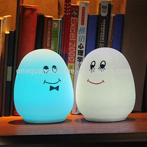 Egg Sensor Tap Control LED Night Light For Children Baby Kids Bedside Lamp