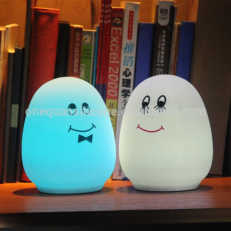 Egg Sensor Tap Control LED Night Light For Children Baby Kids Bedside Lamp