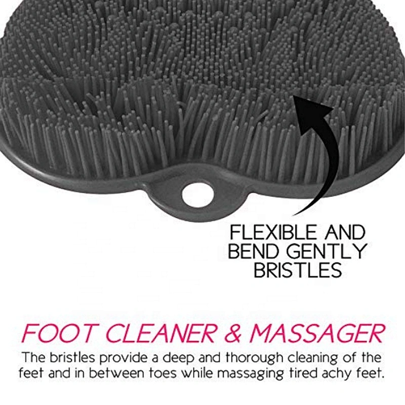Silicone Shower Foot Massage Scrubber  Cleaner
