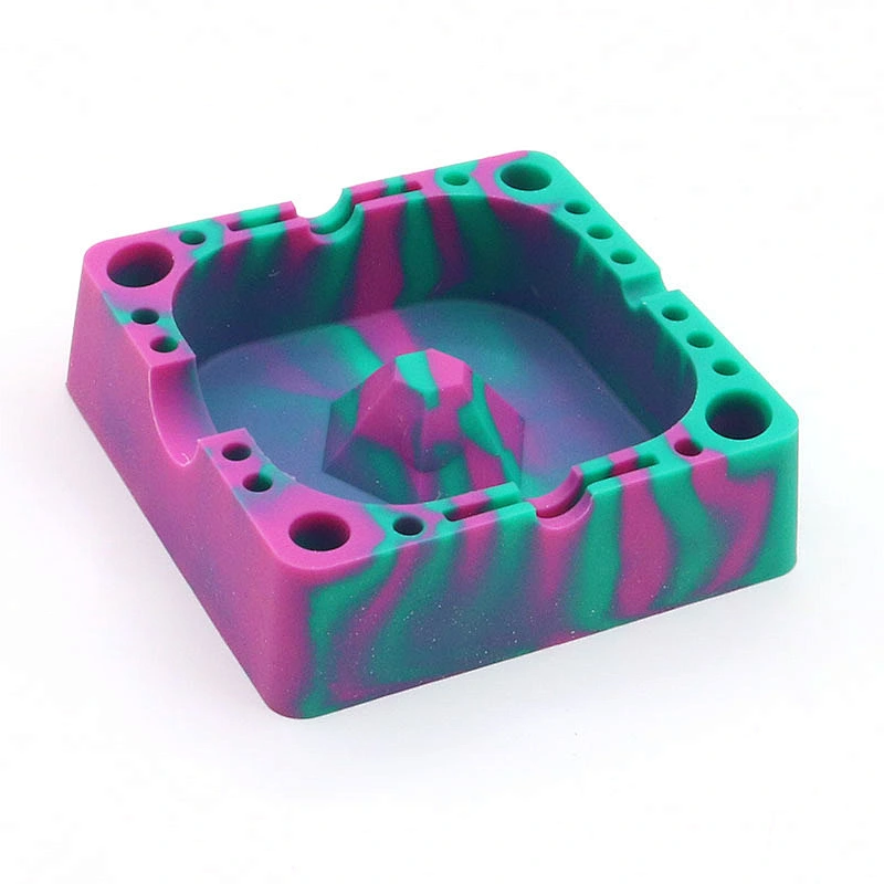 124x124x36 mm Custom Silicone Car Cigarette Ashtray BPA free FDA Easy Clean