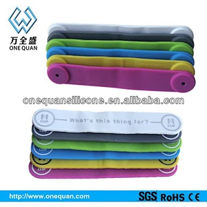 Multifunction M clips Silicone Magnetic Mobile Phone Stand Holder Earphone Cable Tie