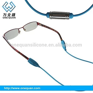 380*2mm fashion silicone magnet sports glasses strap adjustable silicone baby eye glass strap