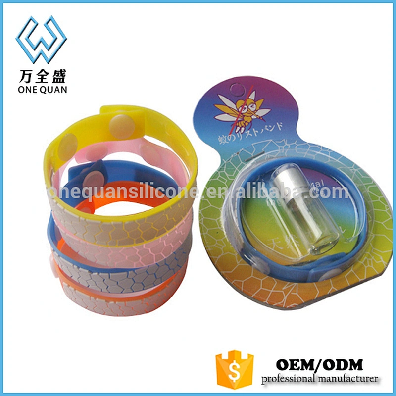 high quality 100% silicone mosquito repellent bracelet
