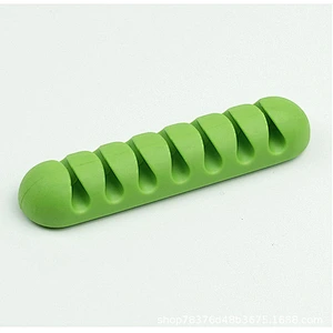 Self-adhesive desk Silicone Cable Clips wire Holder Management