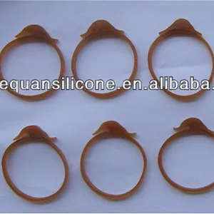 cheap durable anchor shape brown rubber band