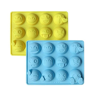 Emoji Emotion Shaped Candy Making Molds Cute Silicone Baking Mould Ice Cube Tray