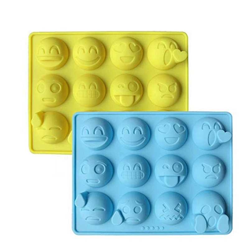 Emoji Emotion Shaped Candy Making Molds Cute Silicone Baking Mould Ice Cube Tray