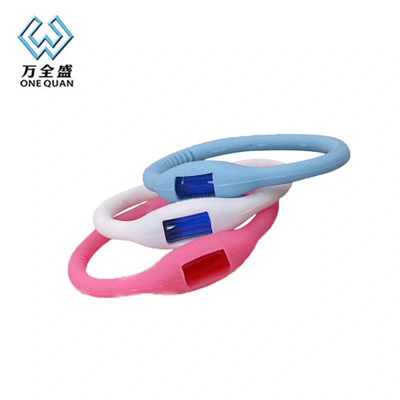 2019 Popular Wholesale Natural Silicone Mosquito Repellent Bracelet For Kids