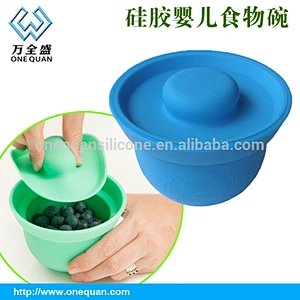 China manufacturer silicone suction baby bowl set