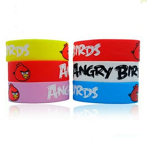 promotional Custom silicone bracelet rubber wrist band ink filled wristband with cheap price