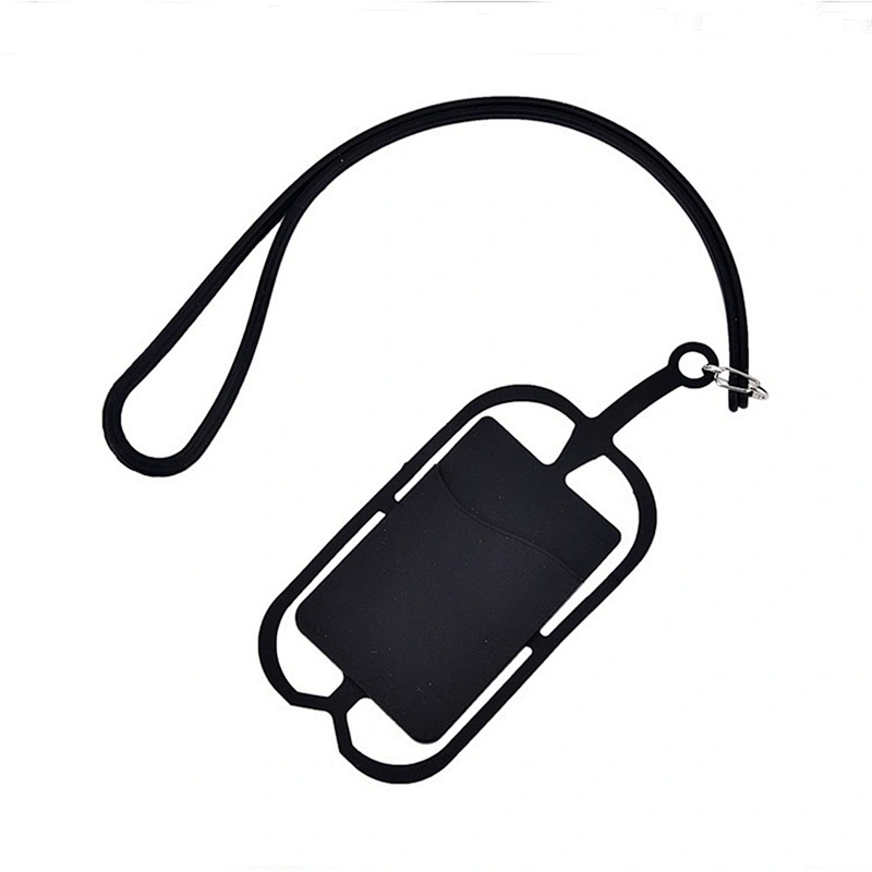 NEW DESIGN Silicone Cell Phone Card Holder Case for Mens Women Credit Card