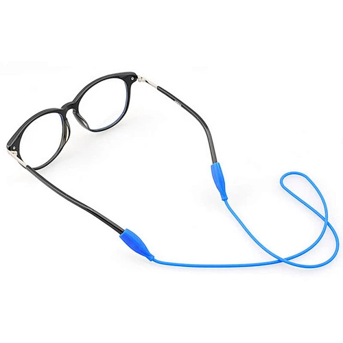 Silicone rubber glasses cord black sport eyeglasses cord  strap ropes