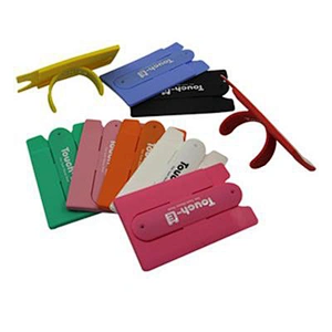 creative customized silicone card holder for mobile phone with 3m sticker