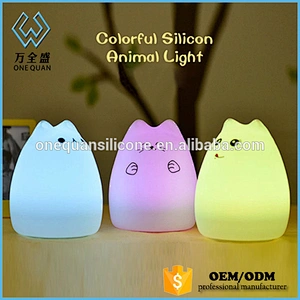 Silicone Toy Soft Cover Kids Night Light LED  Night Light  Lamp Colorful Lighting