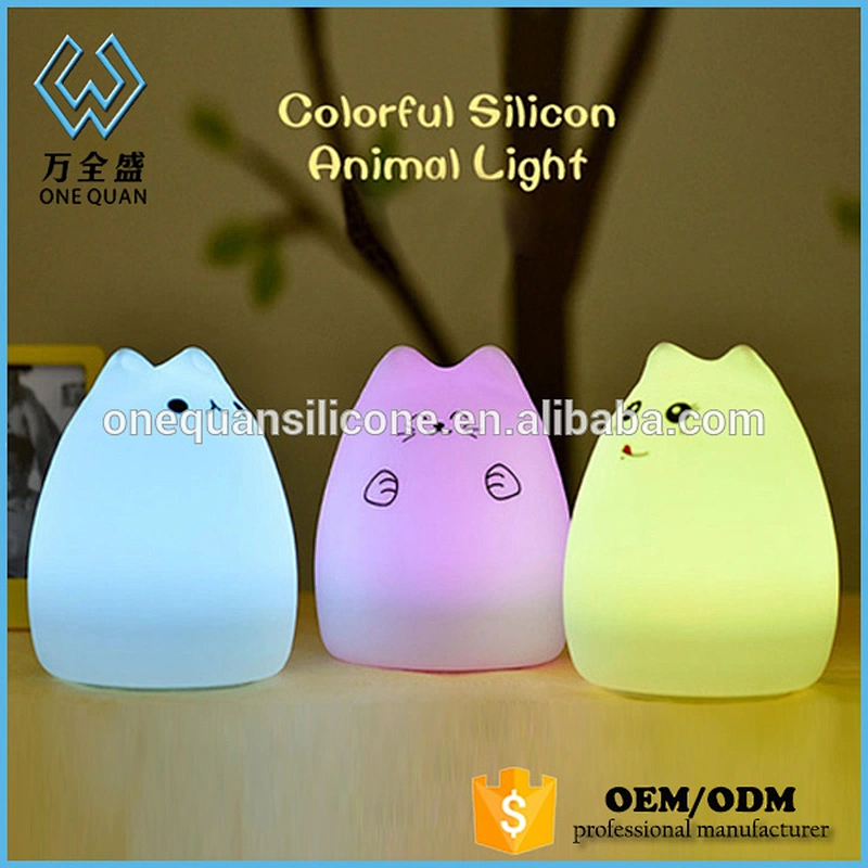 Silicone Toy Soft Cover Kids Night Light LED  Night Light  Lamp Colorful Lighting