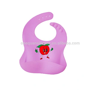 High Quality Cute Animal Print Silicone Baby Bibs For Gifts