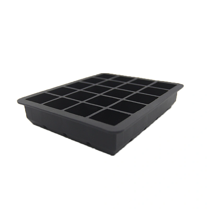 Wholesale Popular Ice Tools Perfect Size Food Grade Silicone Ice Cube Mold Tray