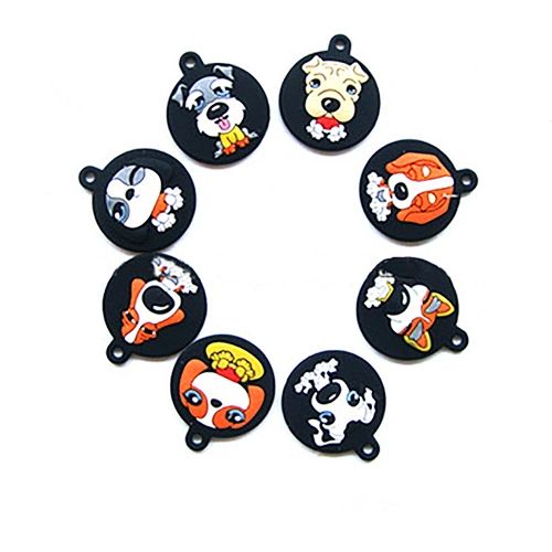 New arrival onequan silicone dog tag with 3D cute pictures